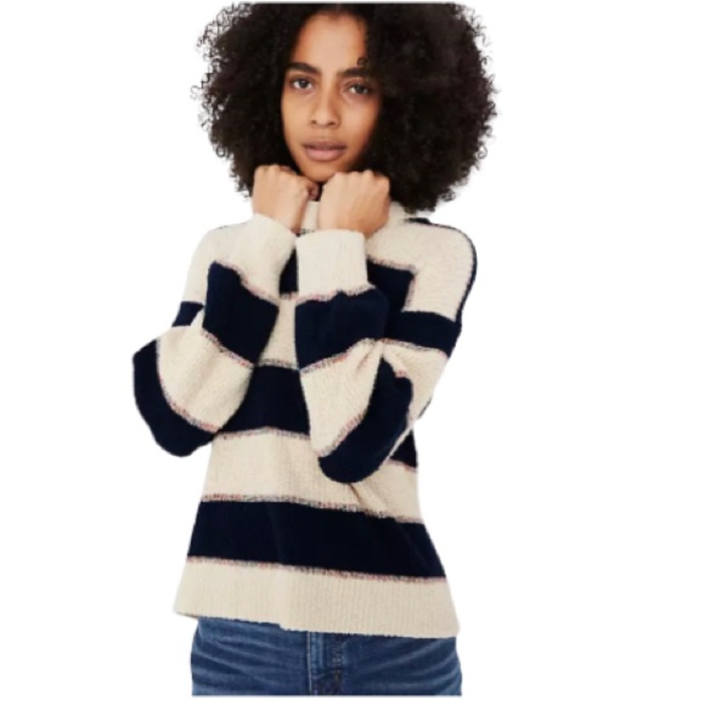 Madewell Striped Lakeville Pullover Sweater Women’s Size M